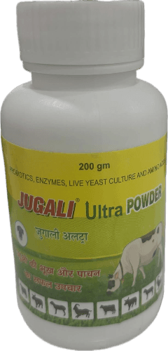 Jugali Ultra Powder (Digestive & Rumen Care - off feed conditions) for cows, buffaloes, and livestock - Titanic Pharmaceuticals Pvt. Ltd.