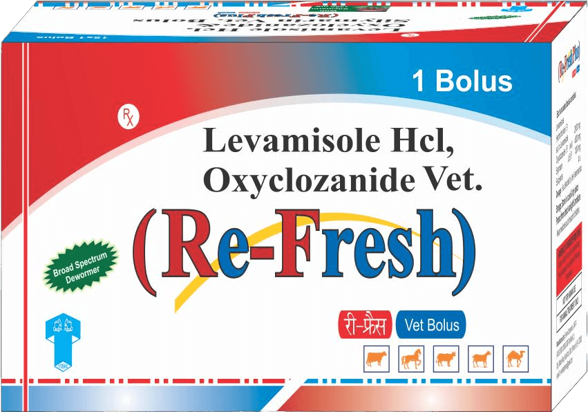 Re-Fresh Bolus (Feed Supplement veterinary medicine) for cows, buffaloes, and livestock - Titanic Pharmaceuticals Pvt. Ltd.