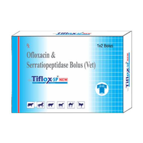 Tiflox-SP New Bolus (Antibiotic - mastitis & metritis) for cows, buffaloes, and livestock - Titanic Pharmaceuticals Pvt. Ltd.