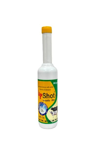 UpShot Gel (Feed Supplement - in case of calcium deficiency) for cows, buffaloes, and livestock - Titanic Pharmaceuticals Pvt. Ltd.
